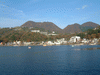 海賊船からの芦ノ湖周辺の眺め(3)／二子山，屏風山