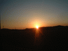 スペーシアの車窓から眺める夕陽(3)