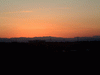 スペーシアの車窓から眺める夕焼け(1)