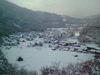 城山展望台から眺める白川郷の雪景色(2)