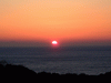 伊豆自然郷から海に沈む夕陽を眺める(4)
