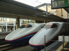 (左)あさま564号 東京行き／(右)あさま522号 東京行き／長野駅