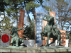 川中島古戦場(10)／信玄・謙信一騎打ちの銅像