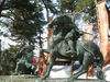 川中島古戦場(12)／信玄・謙信一騎打ちの銅像