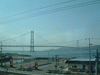 新快速からの車窓(5)／明石海峡大橋