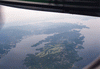 五島福江行き飛行機からの眺め(4)／西彼杵半島を見下ろす ※マニュアル式一丸レフ撮影
