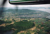 五島福江行き飛行機からの眺め(15)／福江島上空 ※マニュアル式一丸レフ撮影
