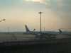 芝山千代田駅から眺める成田空港の飛行機(3)