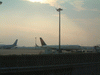 芝山千代田駅から眺める成田空港の飛行機(4)