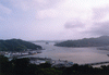 五台山からの眺め(3)／南方向、正面は高知港から浦戸湾