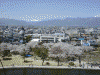 松本城天守からの風景(1)：西から南／乗鞍岳方面