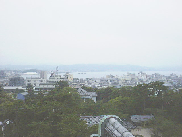 松江城から見た宍道湖